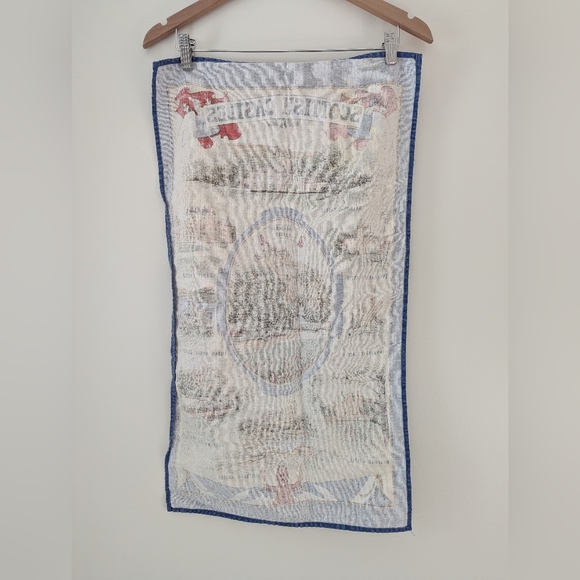 VTG 100% Cotton Scottish Castles Tea Towel Kitchen Dish Cloth Made in Britain - Picture 3 of 12